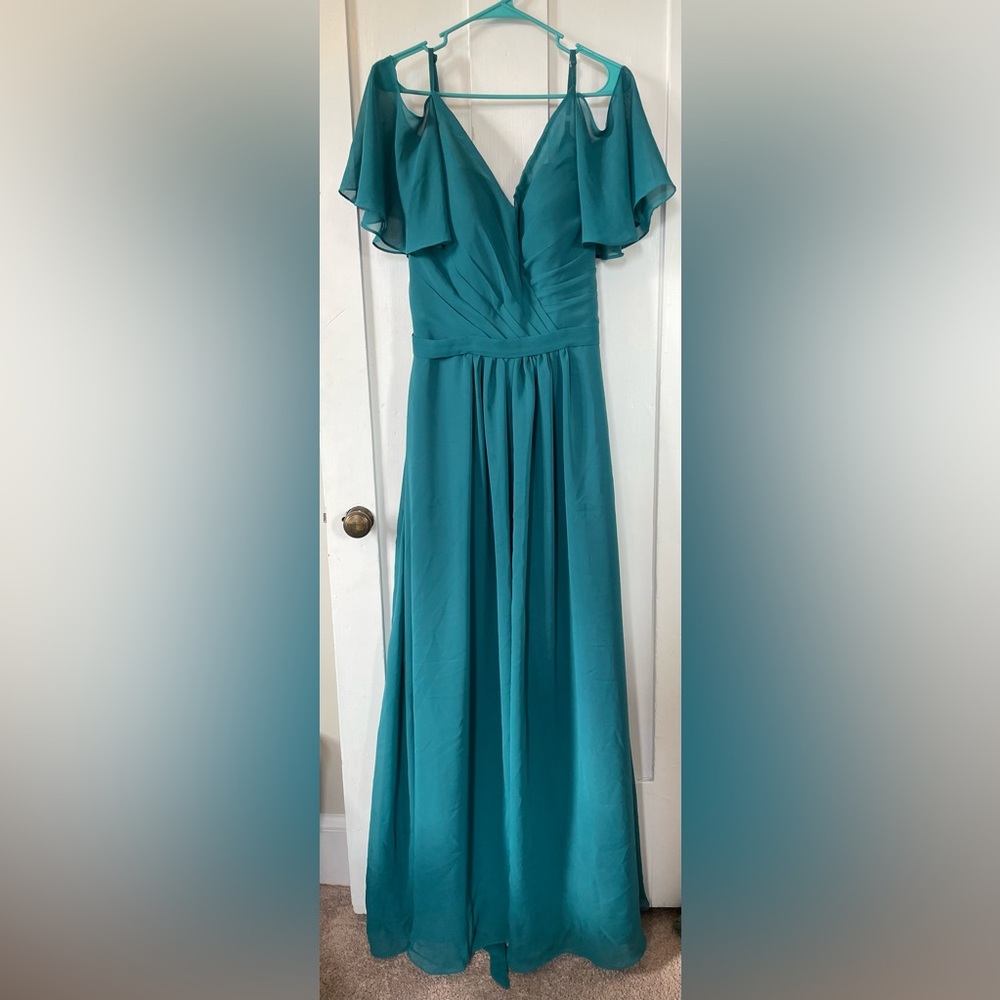 Teal formal dress
